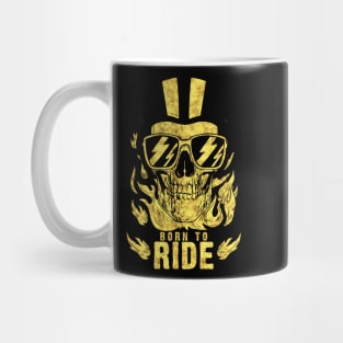 Born to Ride Skull Fire Helmet for all the open road lovers Mug